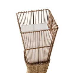 Lindby Jacinto vloerlamp, bamboe, hennep, hoogte 130 cm