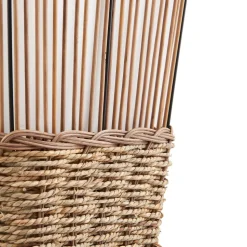 Lindby Jacinto vloerlamp, bamboe, hennep, hoogte 130 cm