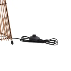Lindby Jacinto vloerlamp, bamboe, hennep, hoogte 130 cm
