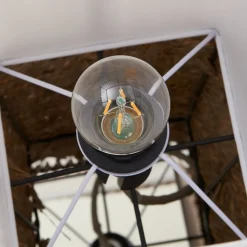 Lindby Jacinto vloerlamp, bamboe, hennep, hoogte 130 cm