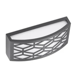 Lindby Jakari LED buiten wandlamp, hoekig, patroon