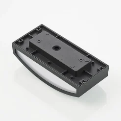 Lindby Jakari LED buiten wandlamp, hoekig, wit