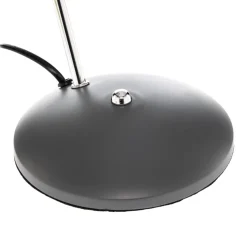 Lindby Jamelia tafellamp, staal, grijs