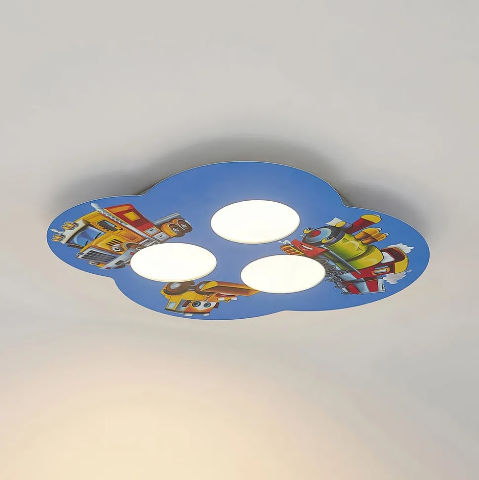 Lindby Jan kinderkamer plafondlamp, voertuigen