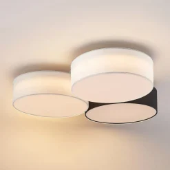 Lindby Janita LED plafondlamp, 3-lamps, driekleurig