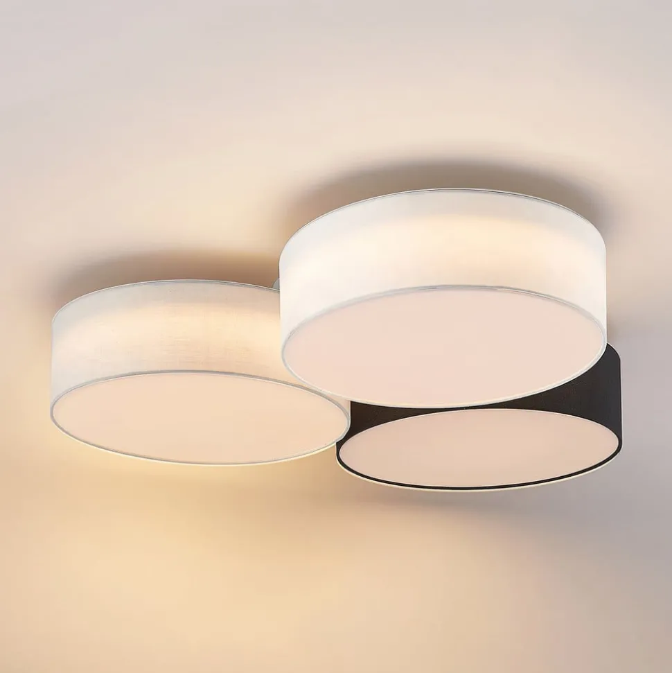 Lindby Janita LED plafondlamp, 3-lamps, driekleurig