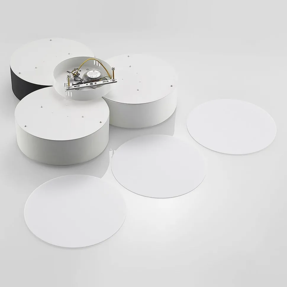 Lindby Janita LED plafondlamp, 3-lamps, driekleurig