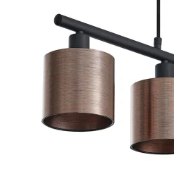 Lindby Joudy hanglamp, 4-lamps, brons donker