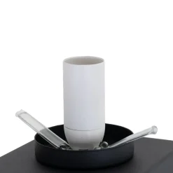 Lindby Junis tafellamp, zwart, oplaadfunctie