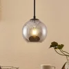 Lindby Jurian hanglamp 1-lamp, zwart/roker
