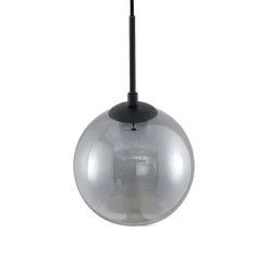 Lindby Jurian hanglamp 1-lamp, zwart/roker
