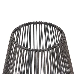 Lindby Kaati LED solar-lantaarn, rotanoptiek 37 cm