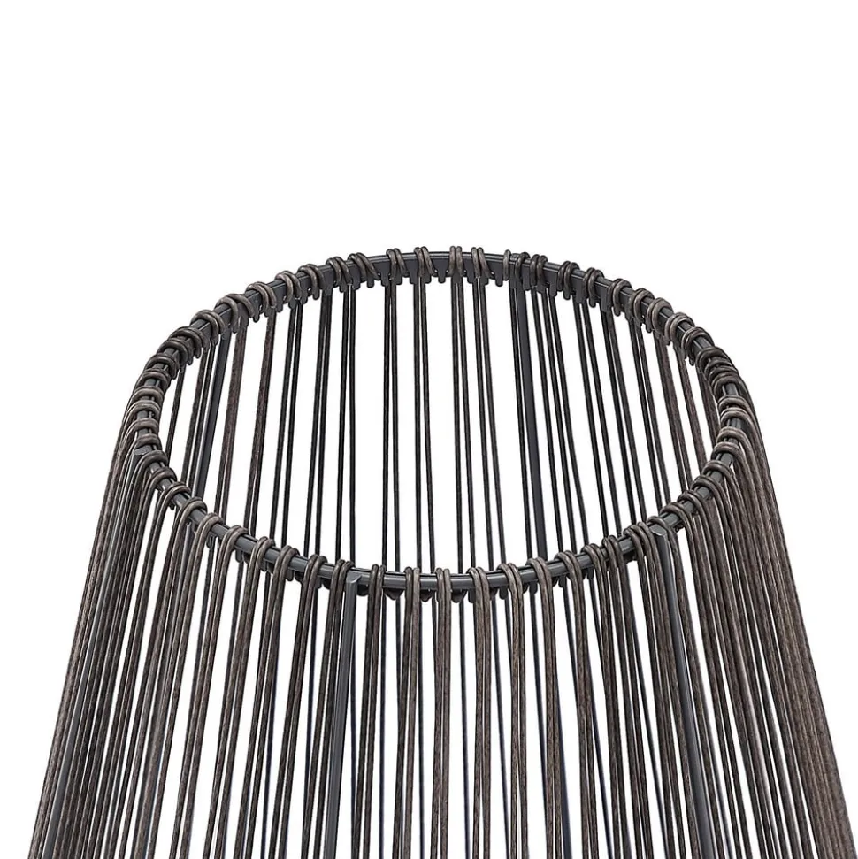 Lindby Kaati LED solar-lantaarn, rotanoptiek 37 cm