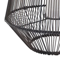 Lindby Kaati LED solar-lantaarn, rotanoptiek 37 cm