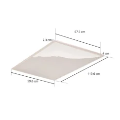 Lindby Kenma LED paneel, CCT, 59,6 cm x 119,6 cm