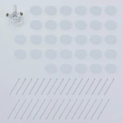 Lindby Kinan plafondlamp, Ø 54 cm, wit, metaal, E14