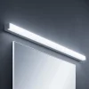 Lindby Klea LED badkamerlamp, 120 cm, chroom, metaal, IP44