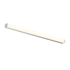 Lindby Klea LED badkamerlamp, 120 cm, chroom, metaal, IP44