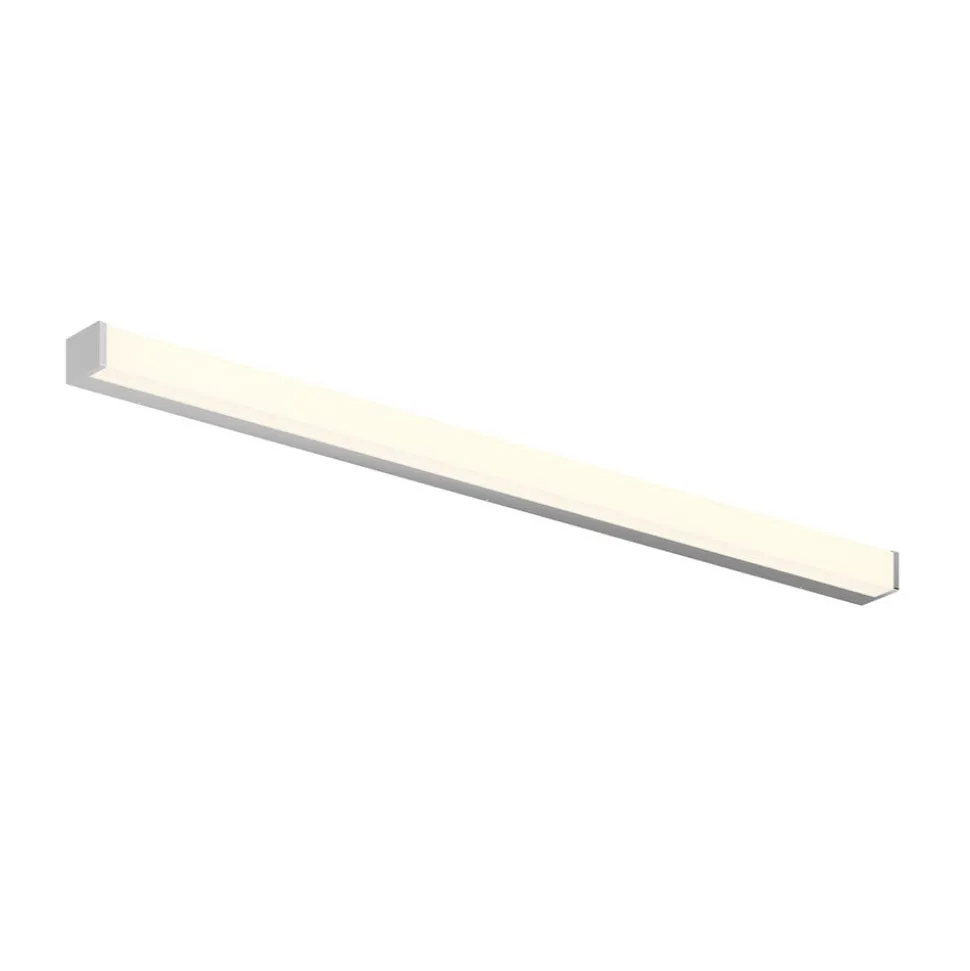 Lindby Klea LED badkamerlamp, 120 cm, chroom, metaal, IP44