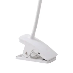 Lindby klemlamp Maori, wit, metaal, CCT, dimbaar.