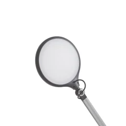 Lindby klemlamp Nyxaris, grijs, metaal, CCT, 52 cm