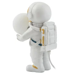 Lindby Kosmo tafellamp, wit/goud, keramiek, glas