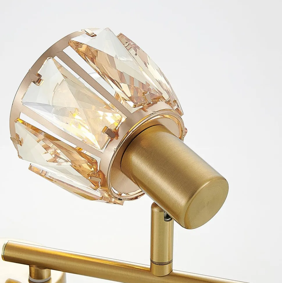 Lindby Kosta plafondlamp, 4-lamps, messing