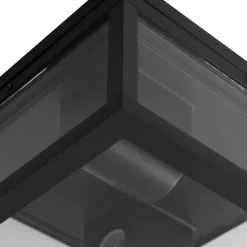 Lindby Kremena buiten plafondlamp, zwart