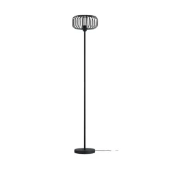 Lindby Krish vloerlamp, kooilook, zwart