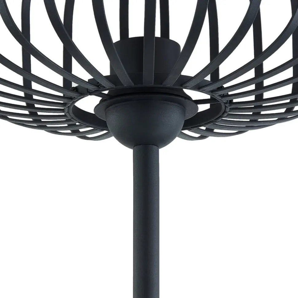 Lindby Krish vloerlamp, kooilook, zwart