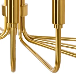 Lindby kroonluchter Elanova, messing, 10-lamps, Ø 80 cm, E14