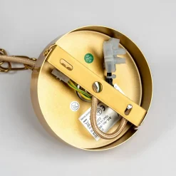 Lindby kroonluchter Elanova, messing, 10-lamps, Ø 80 cm, E14