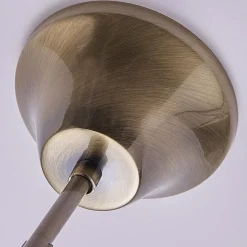 Lindby kroonluchter Marnia, 3-lamps, Ø 40 cm, antiek messing, E14