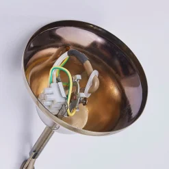 Lindby kroonluchter Marnia, 3-lamps, Ø 40 cm, antiek messing, E14