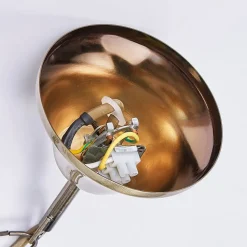 Lindby kroonluchter Marnia, 8-lamps, Ø 53 cm, antiek messing, E14