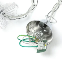 Lindby kroonluchter Merida, chroom, metaal, 5-lamps, Ø 52 cm