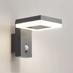 Lindby Laira LED solar buitenwandlamp, 15,5 cm