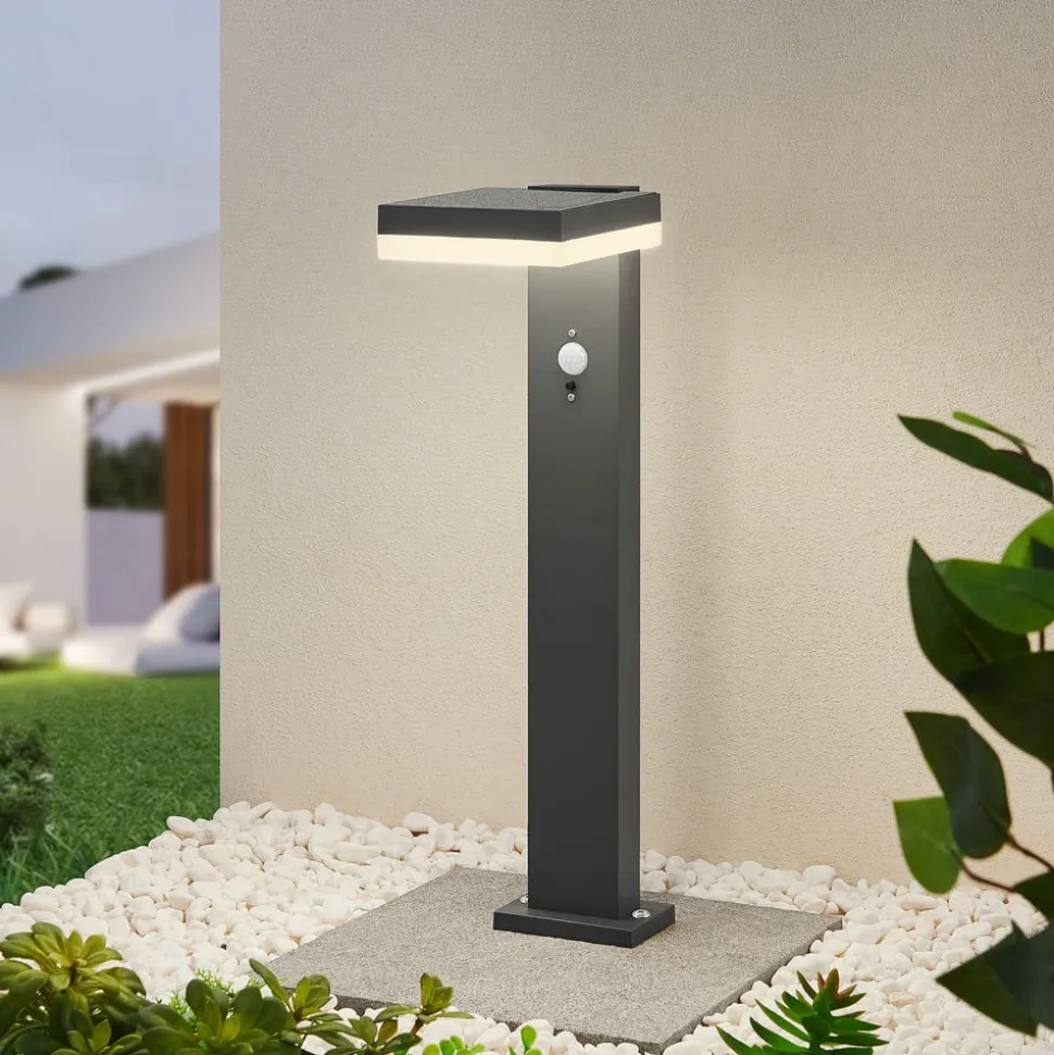 Lindby Laira LED solar-sokkellamp, 50 cm