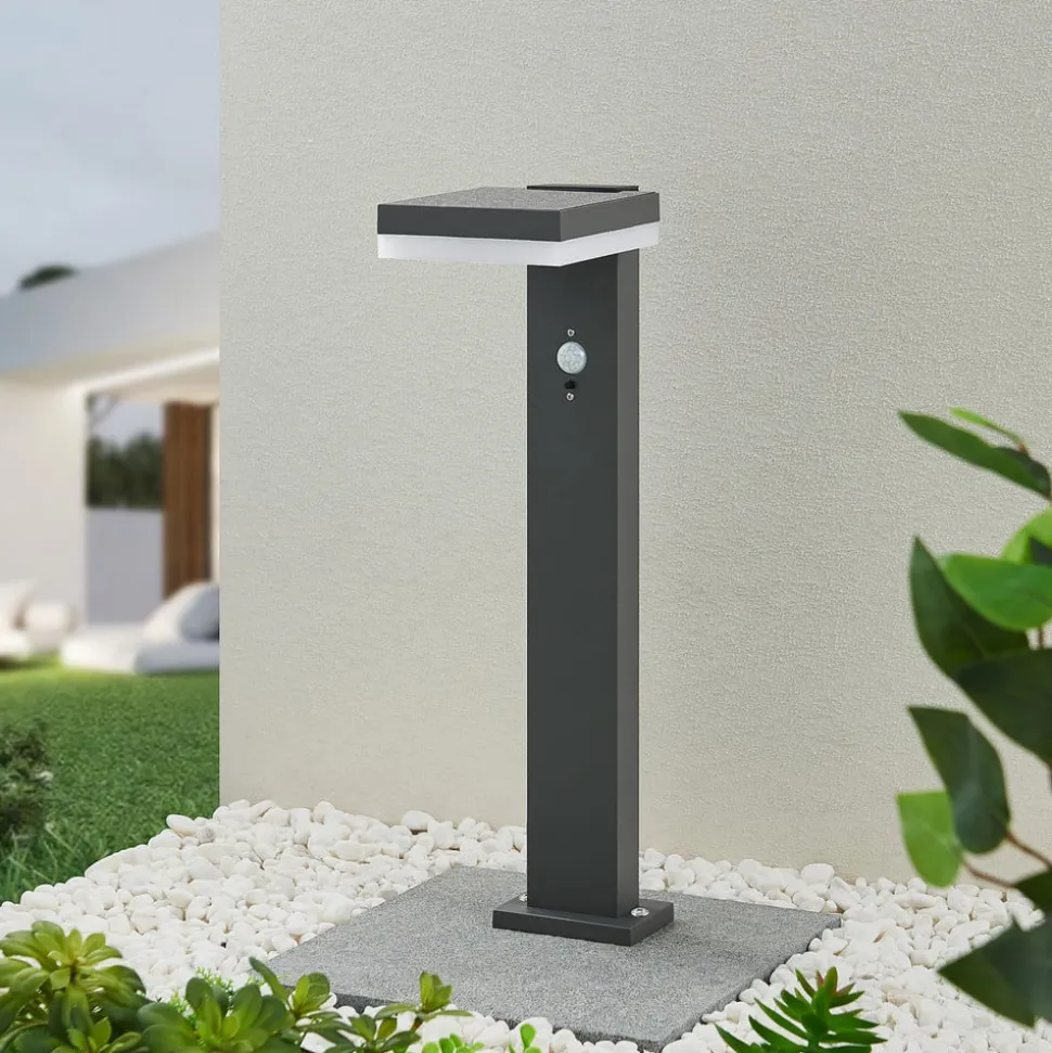 Lindby Laira LED solar-sokkellamp, 50 cm