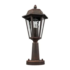 Lindby Lamina sokkellamp, 39 cm, lantaarn, metaal, E27