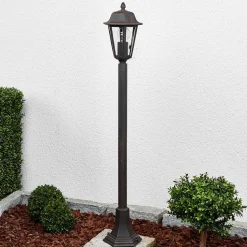 Lindby Lamina tuinpadverlichting, 103 cm, lantaarn, metaal, E27