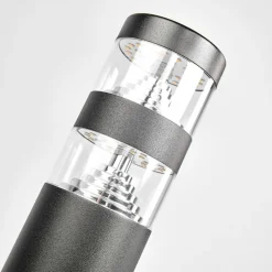 Lindby Lanea LED tuinpadverlichting, 60 cm, zwart, roestvrij staal, IP44
