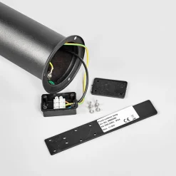 Lindby Lanea LED tuinpadverlichting, 60 cm, zwart, sensor, IP44