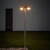 Lindby lantaarnpaal Damion, 200 cm, 2-lamps, E27, IP44