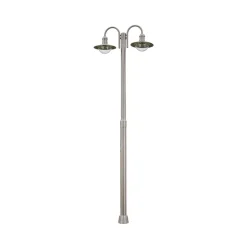 Lindby lantaarnpaal Damion, 200 cm, 2-lamps, E27, IP44