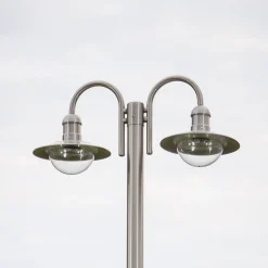 Lindby lantaarnpaal Damion, 200 cm, 2-lamps, E27, IP44