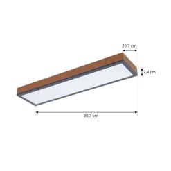 Lindby Laviona LED plafondlamp, lang, 80 cm