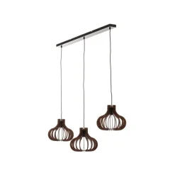 Lindby Lawenta hanglamp met houten kappen
