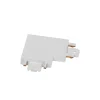 Lindby L-connector Lumaro, 90°, wit, hoekig, set van 2