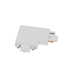 Lindby L-connector Lumaro, 90°, wit, hoekig, set van 2